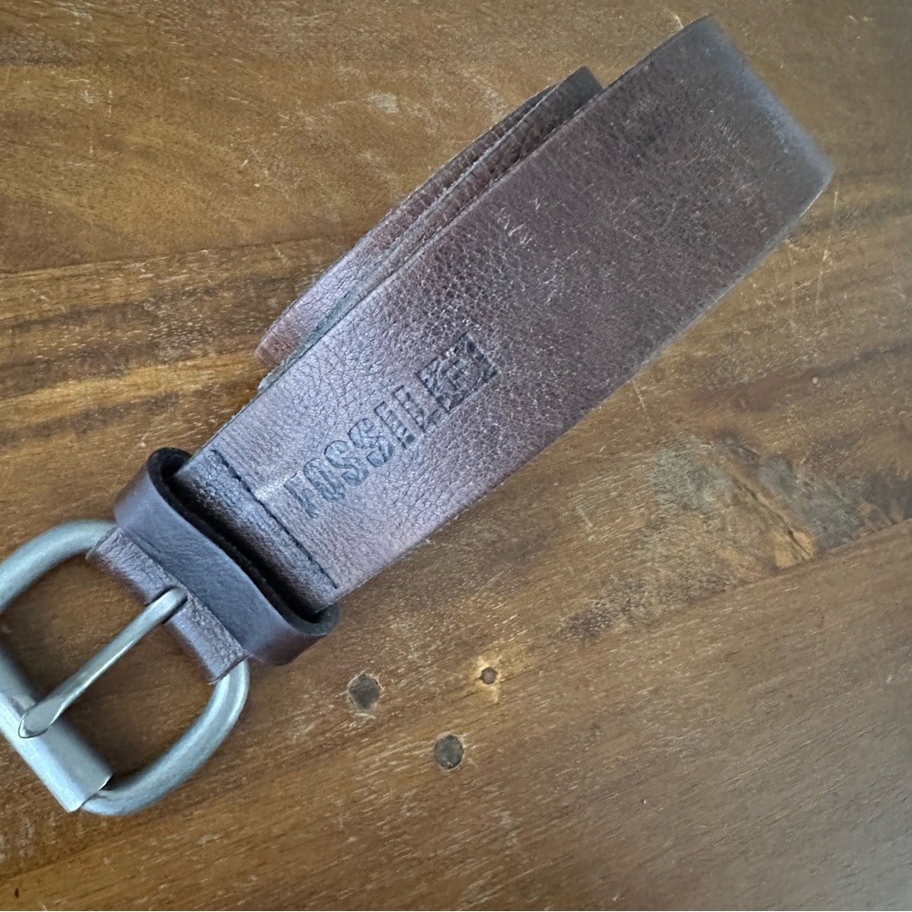 Fossil Men’s Brown Full Grain Cowhide Leather Belt - Classic Casual size 34